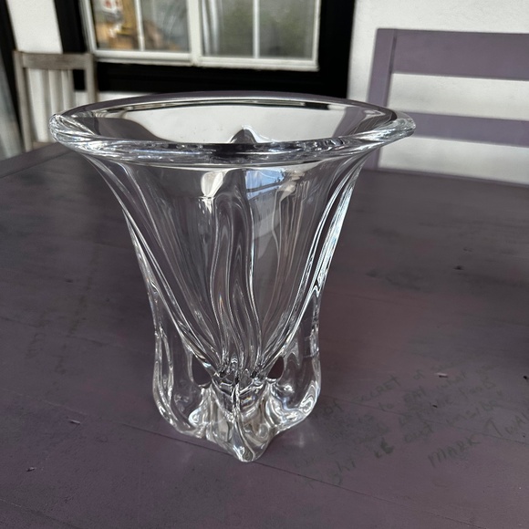 Art Vannes France 1mid century modern Chrystal Vase - Picture 1 of 6